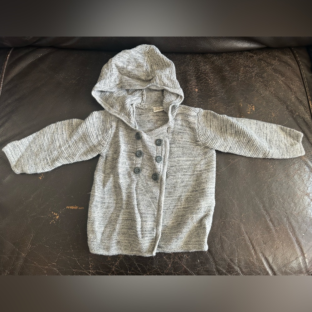 H&M Kids Charcoal Buttoned Hoodie